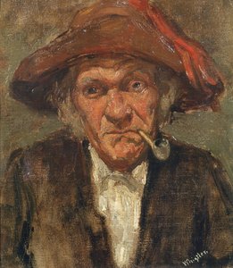 パイプを吸う男、1859年頃